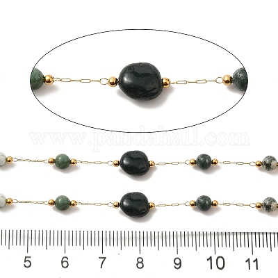 Ионное покрытие (ip) настоящие звенья цепи из хирургической нержавеющей стали 316 с покрытием из 18-каратного золота CHS-G033-03B-1