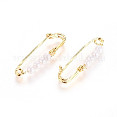 Брошь-булавка из латуни X-KK-G389-30G-1