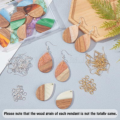 Наборы для изготовления сережек с подвесками своими руками RESI-OC0001-21-1