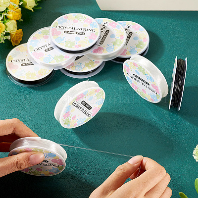 10 рулон 10 видов круглой эластичной кристаллической нити&nbsp;EW-TA0001-08-1