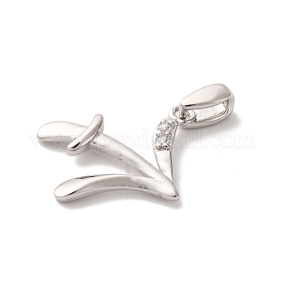 925 подвеска из стерлингового серебра с прозрачным микропаве и цирконием STER-H117-01P-09-1