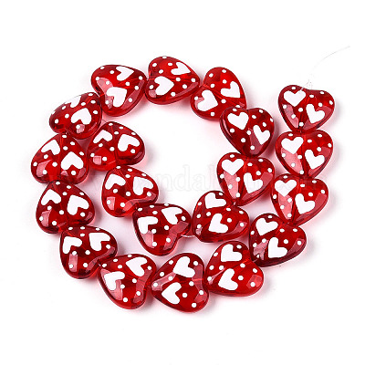 Прозрачные стеклянные бусины GLAA-N031-01D-1