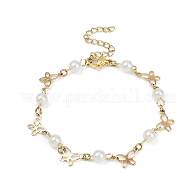 Браслеты-бабочки из нержавеющей стали 304 для женщин BJEW-JB11622-1