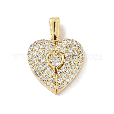Латунные микро проложить кубического циркония подвески KK-F905-01G-02-1