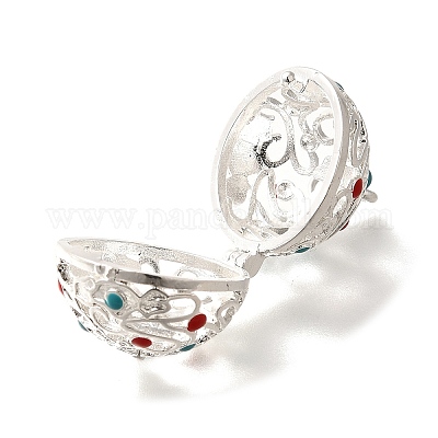 Стойка гальванопокрытие латунная эмаль бусины клетка подвески KK-M313-11S-02-1