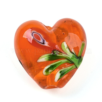 Бусины из стекла миллефиори ручной работы с неровностями LAMP-N024-42C-1