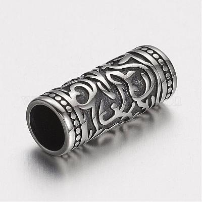 Трубчатые бусины из нержавеющей стали 304 STAS-D166-49AS-1