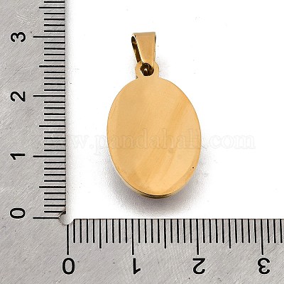 Подвески из нержавеющей стали 304 с эпоксидной смолой и религиозным мотивом STAS-K256-29G-01-1