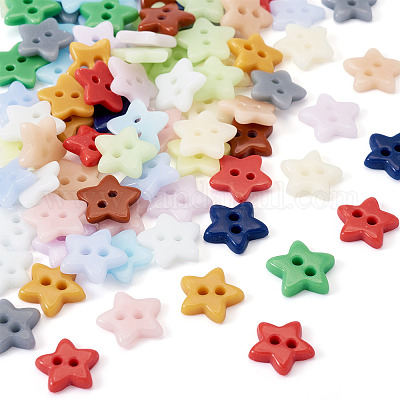 80 шт. фарфоровые пуговицы с 2 отверстиями PORC-PJ0001-02B-1