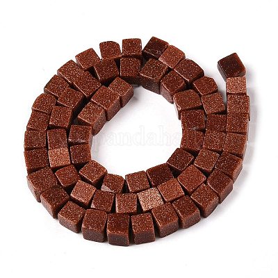 Синтетические голдстоуновские бисер пряди G-T139-6x6-18A-1