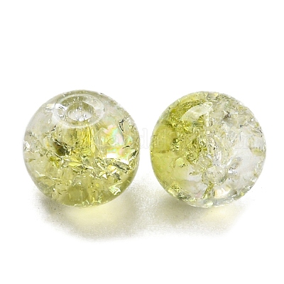 Прозрачные стеклянные бусины с кракелем GLAA-L046-01B-10-1