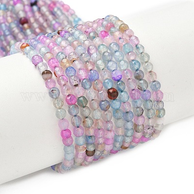 Природный агат бисер нитей G-E469-12V-1