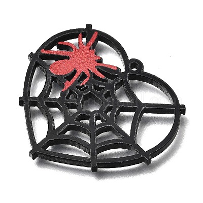 Подвески из непрозрачного акрила с принтом на тему Хэллоуина OACR-P033-02-1