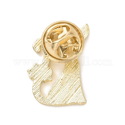 Кошка с эмалевой булавкой в виде банта JEWB-E015-05LG-02-1