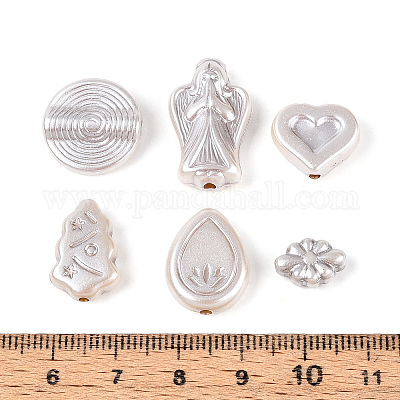 Перламутровые непрозрачные акриловые бусины OACR-T029-04A-1