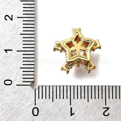 Многожильные звенья из латуни с паве из кубического циркония KK-F913-12G-01-1