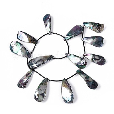 Нити бусин из натуральных пресноводных ракушек SHEL-T020-55B-1