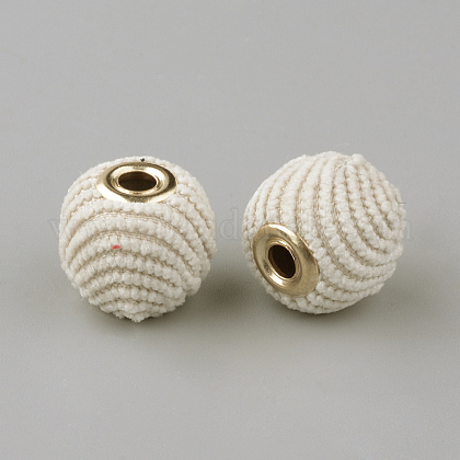 Handgefertigte europäische Perlen aus Cordstoff OPDL-S090-01E-1