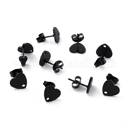 304 Stainless Steel Stud Earring Findings STAS-I183-08A-EB-1