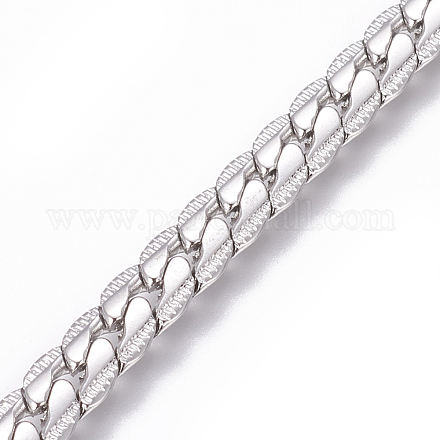 304 Stainless Steel Cuban Link Chains CHS-L020-033P-1