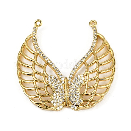 Латунные микро проложить кубического циркония подвески KK-M322-24G-1