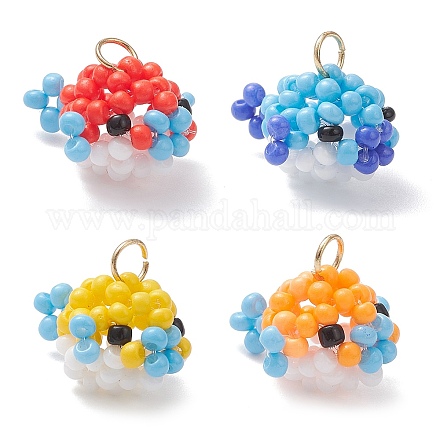 4 шт. подвески-пуховики из стеклянных бусин PALLOY-MZ01121-1