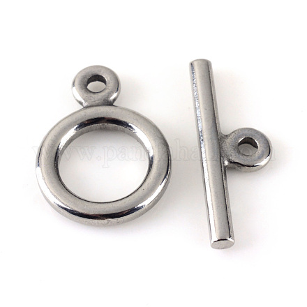 304 Stainless Steel Toggle Clasps X-STAS-Q195-85-1