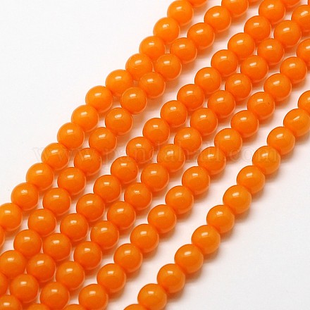 Imitation Amber Resin Round Beads Strands for Buddhist Jewelry Making RESI-A009A-10mm-03-1