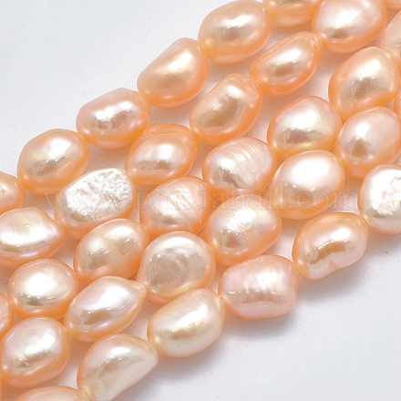 Natural Cultured Freshwater Pearl Beads Strands PEAR-K003-16-1