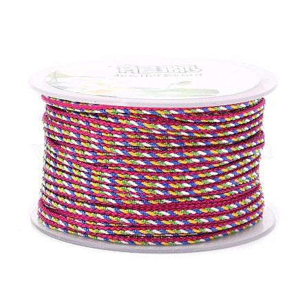Cordon torsadé en nylon décoratif multicolore NWIR-Z003-E05-1