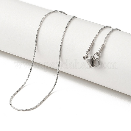 Устойчивые к потускнению модные унисекс 304 нержавеющая сталь бостон звено цепи ожерелья NJEW-L043-51P-1