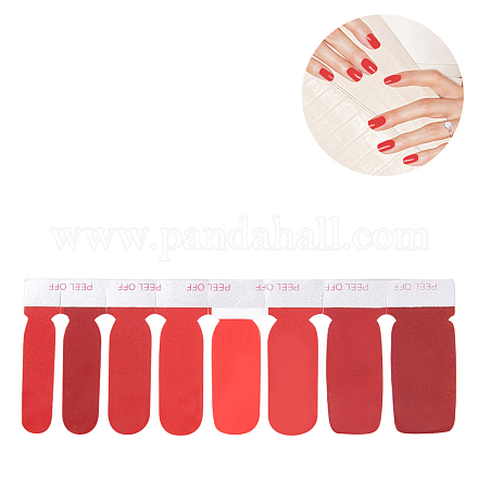 Сплошной цвет полное покрытие лучшие наклейки для ногтей MRMJ-T039-01R-1
