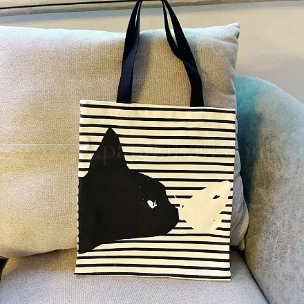 Милые сумки на плечо из ткани с изображением кота ABAG-R001-01D-1