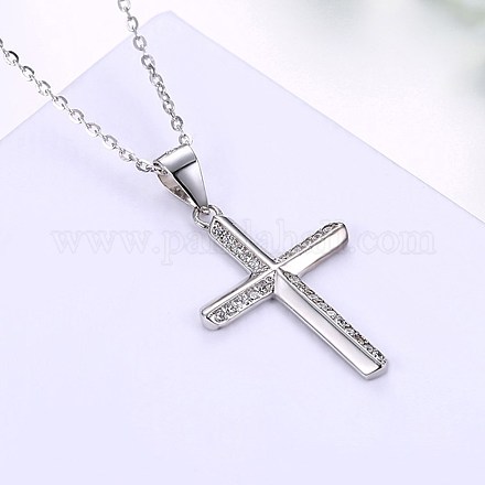 Cute Sterling Silver Pendant Necklaces NJEW-BB29134-1