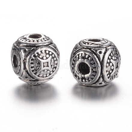 Tibetan Style Alloy 3-Hole Guru Beads PALLOY-YC65913-AS-1