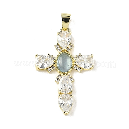 Подвески из натурального аквамарина G-P585-04G-04-1