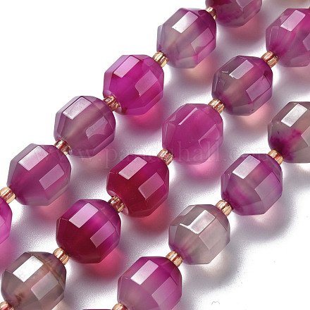 Chapelets de perles d'agate naturelle G-T131-118B-1