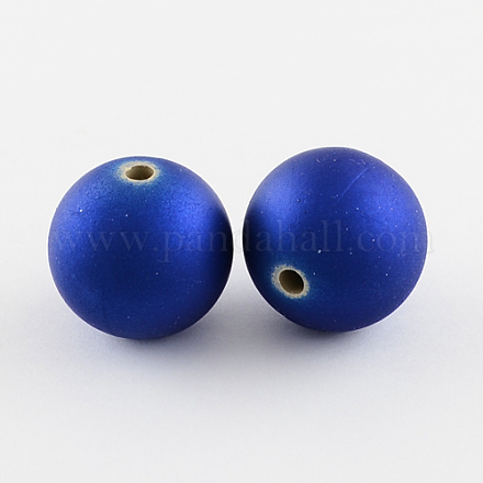Rubberized Acrylic Beads X-MACR-R514-10mm-08-1