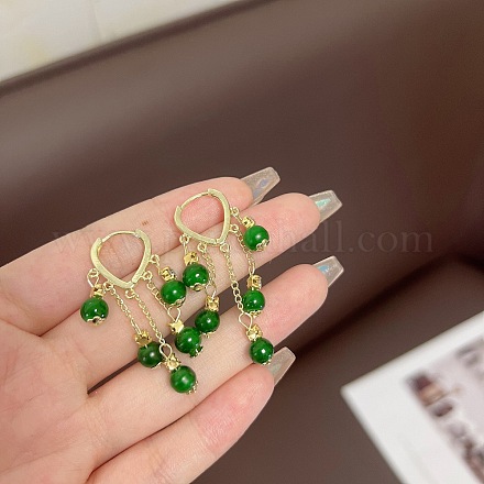 Круглые серьги-люстры из сплава стекла FS-WG1B93F-02-1