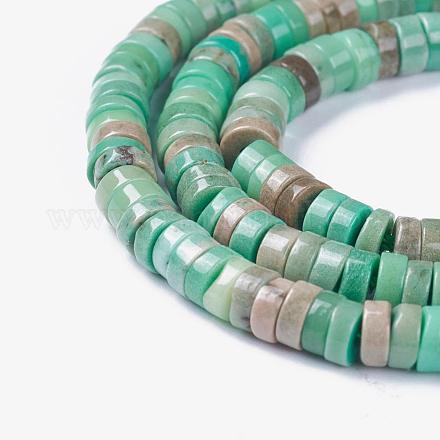 Natural Moss Agate Beads Strands G-I225-08-4x1.5-1