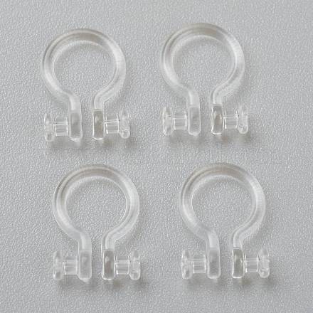 Pendientes de clip de plástico fornituras KY-P001-06A-1