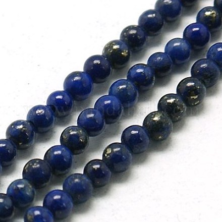 Natural Lapis Lazuli Beads Strands G-J001I-2mm-1