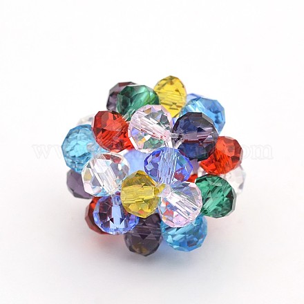 Transparentem Glas Kristall Perlen runde Perlen GLAA-A034-6mm-A14-1