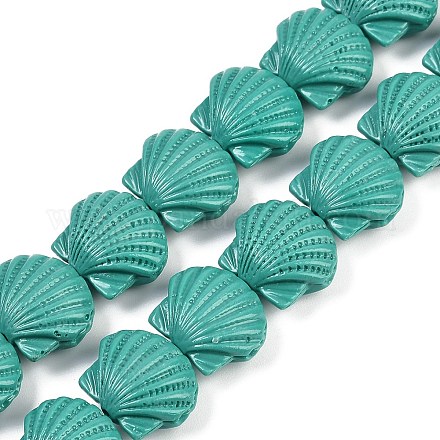 Нити резных бусин синтетического коралла CORA-K009-05B-03-1