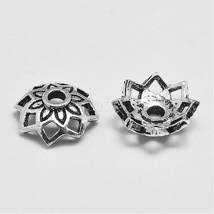 Thaille Sterling Silber Blume Perlenkappen STER-P016-18-1