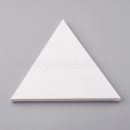 Tela bianca a forma di triangolo DIY-WH0161-19-1