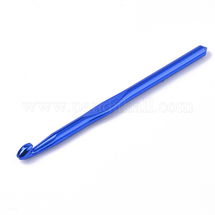 アルミかぎ針編みのフック  ブルー  150x11x9mm、ピン：9mm TOOL-T006-36-1