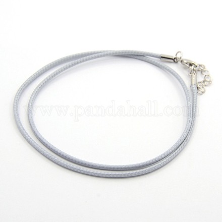 Waxed Cord Necklace Making MAK-F003-09-1
