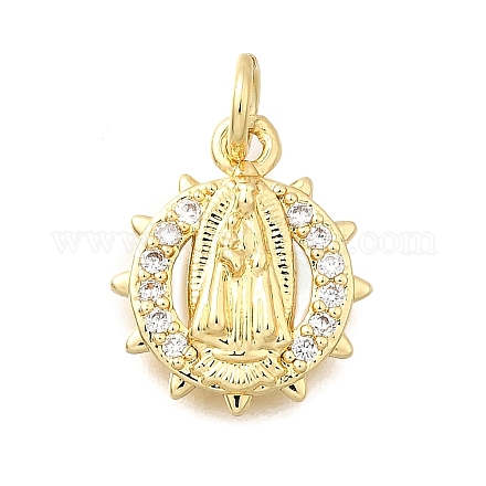 Латунные микро проложить кубического циркония подвески KK-P336-04A-G-1