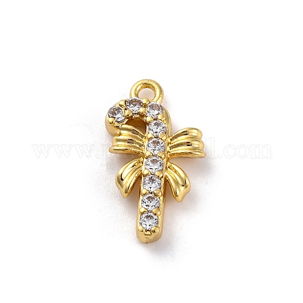 Рождественская серия латунные подвески с микропаве из кубического циркония KK-Q010-01G-02-1